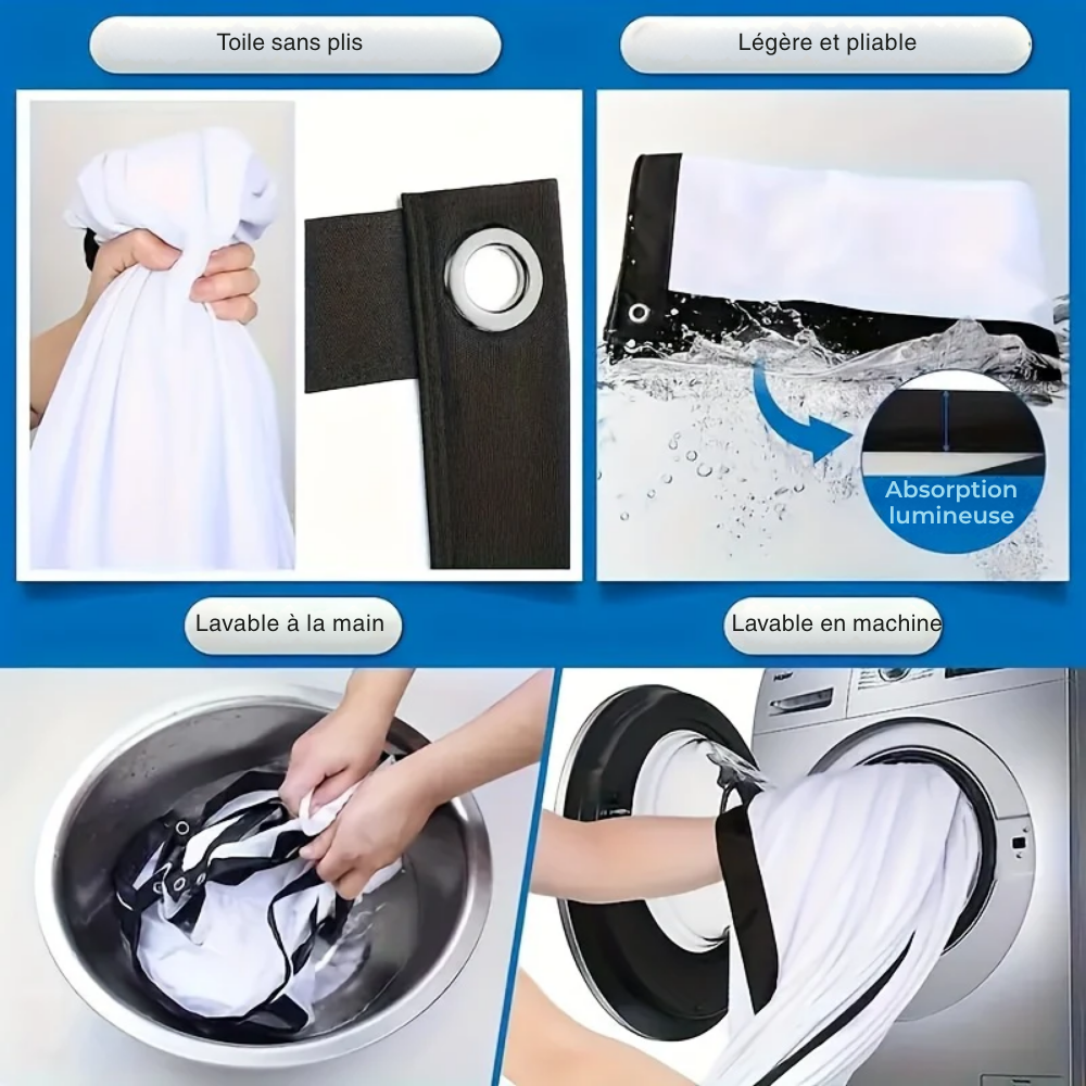 Écran de Projection 3D 4K 100 Pouces Portable – Toile Home Cinéma Intérieur & Extérieur Pliable