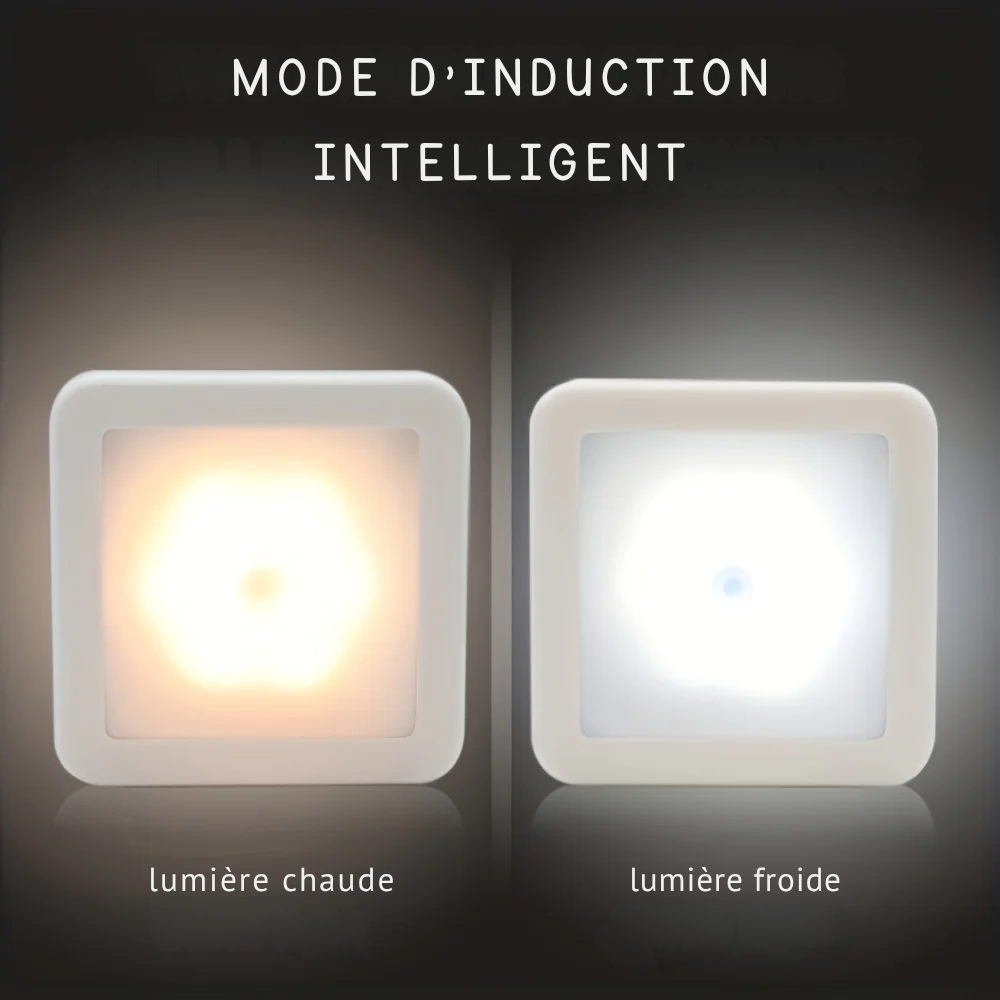 Projecteur LED avec Détecteur de Mouvement PIR – Lumière Intelligente pour Couloir, Escalier et Salle de Bain