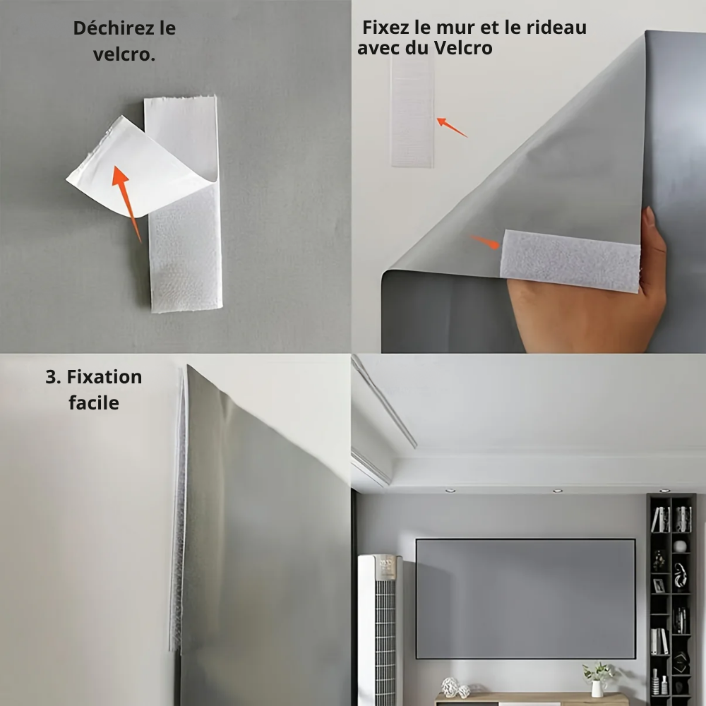 Écran de Projection Portable 4K Ultra HD – Toile 16:9 pour Home Cinéma et Vidéoprojecteur