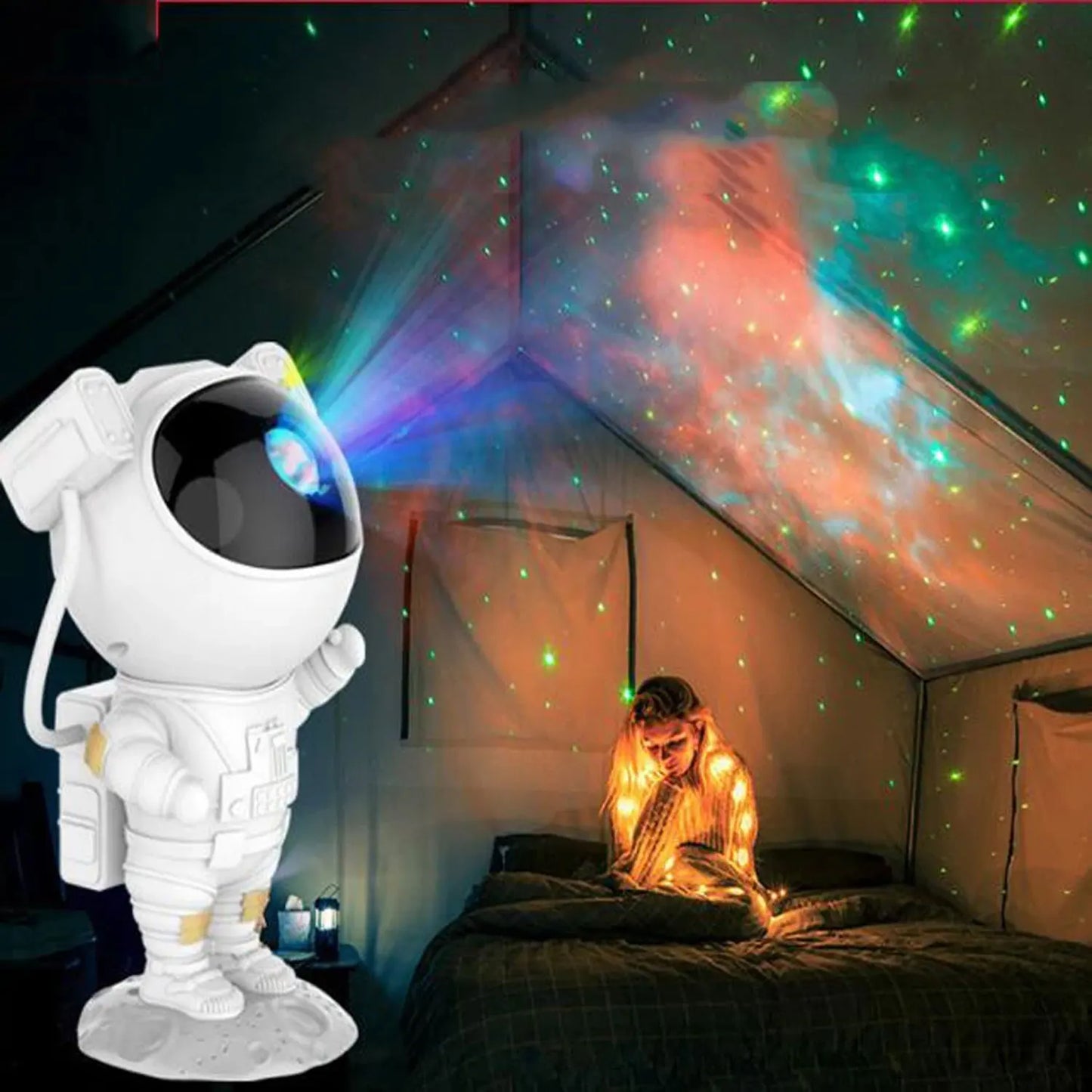 Astronaute Projecteur LED Ciel Étoilé Chambre Enfant