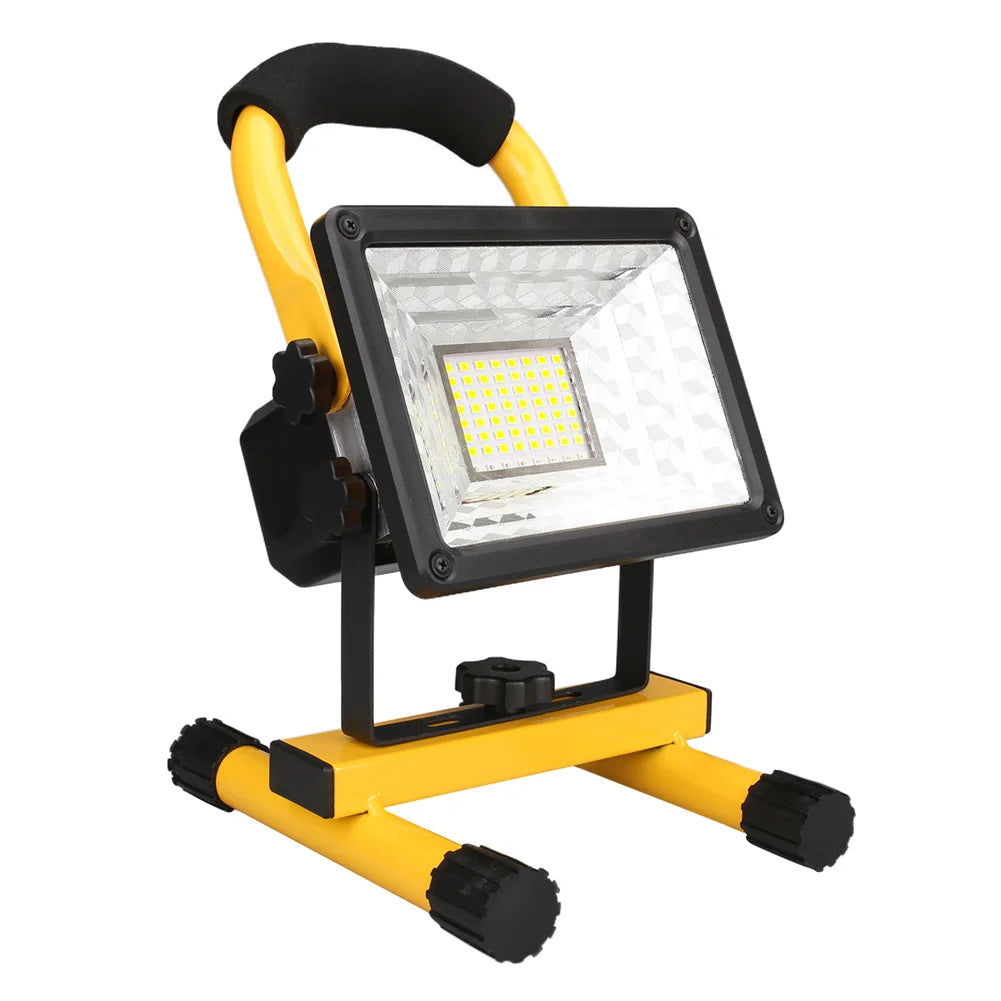 Projecteur de Chantier 60W LED Rechargeable Étanche