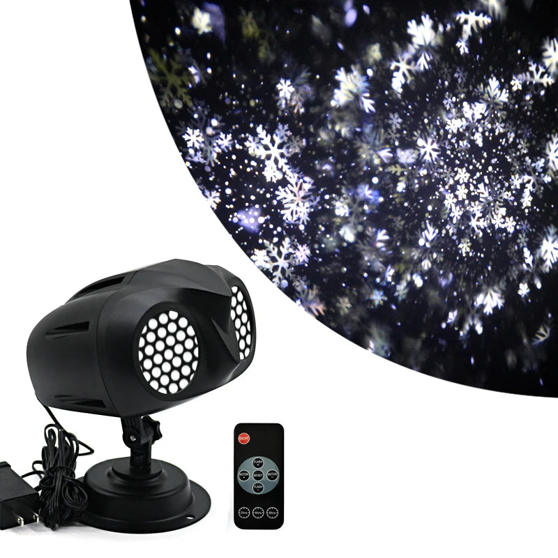 Projecteur Noël Flocon Étanche pour Jardin LED