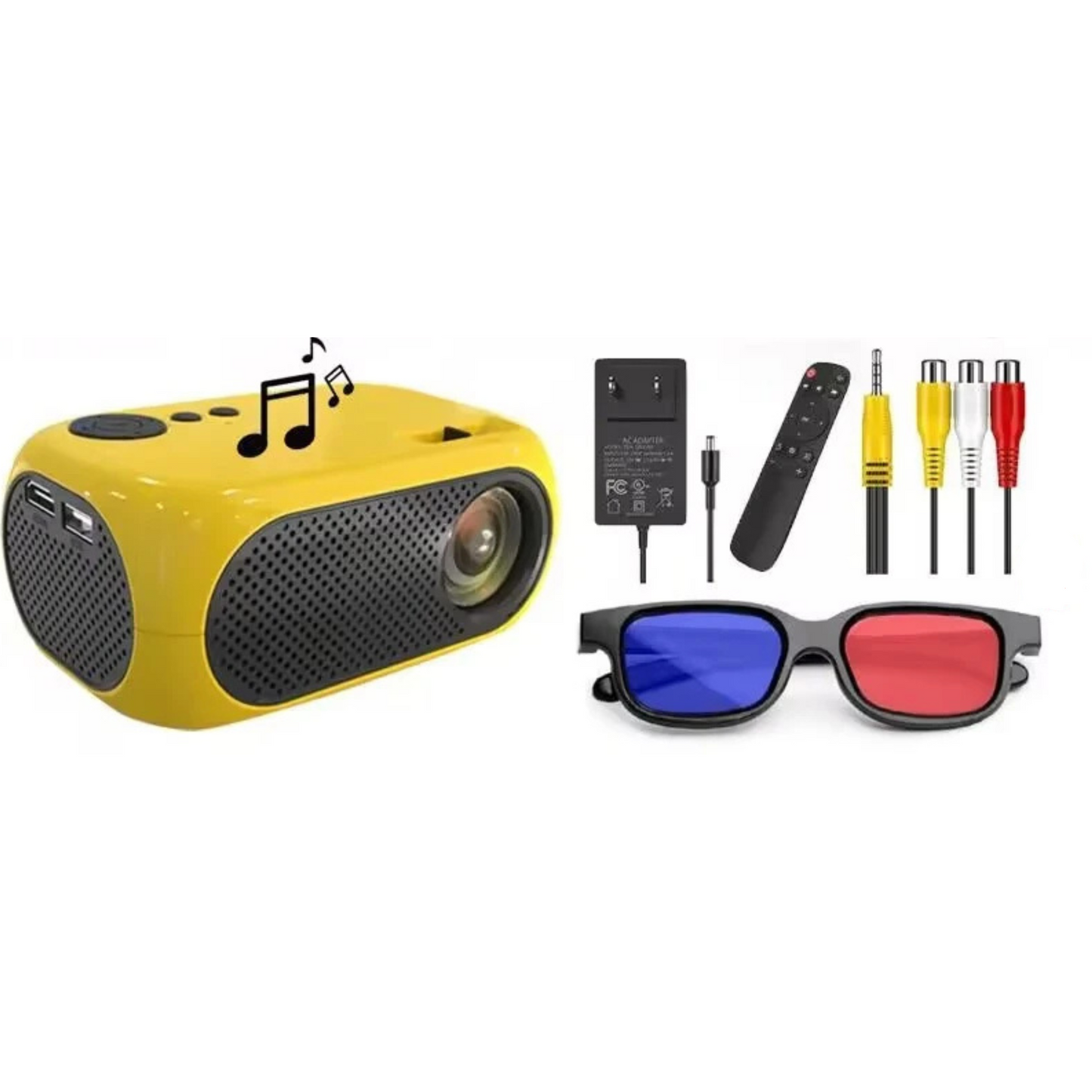 Mini Projecteur Home Cinéma M24 LED 1080p