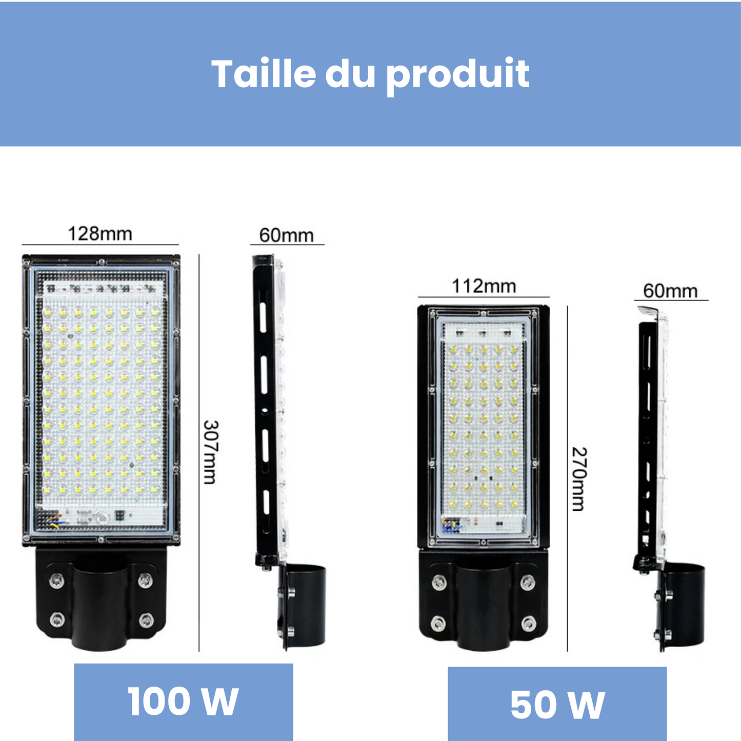 Projecteur extérieur LED étanche IP65 50W/100W