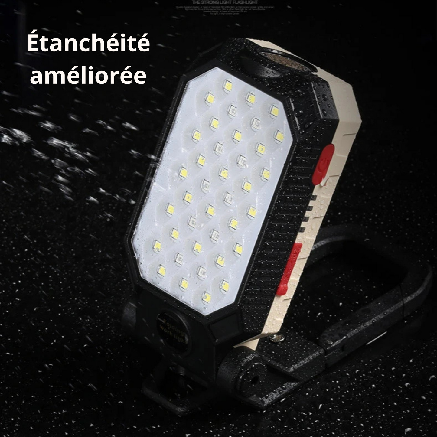 Projecteur de chantier sans fil LED rechargeable USB