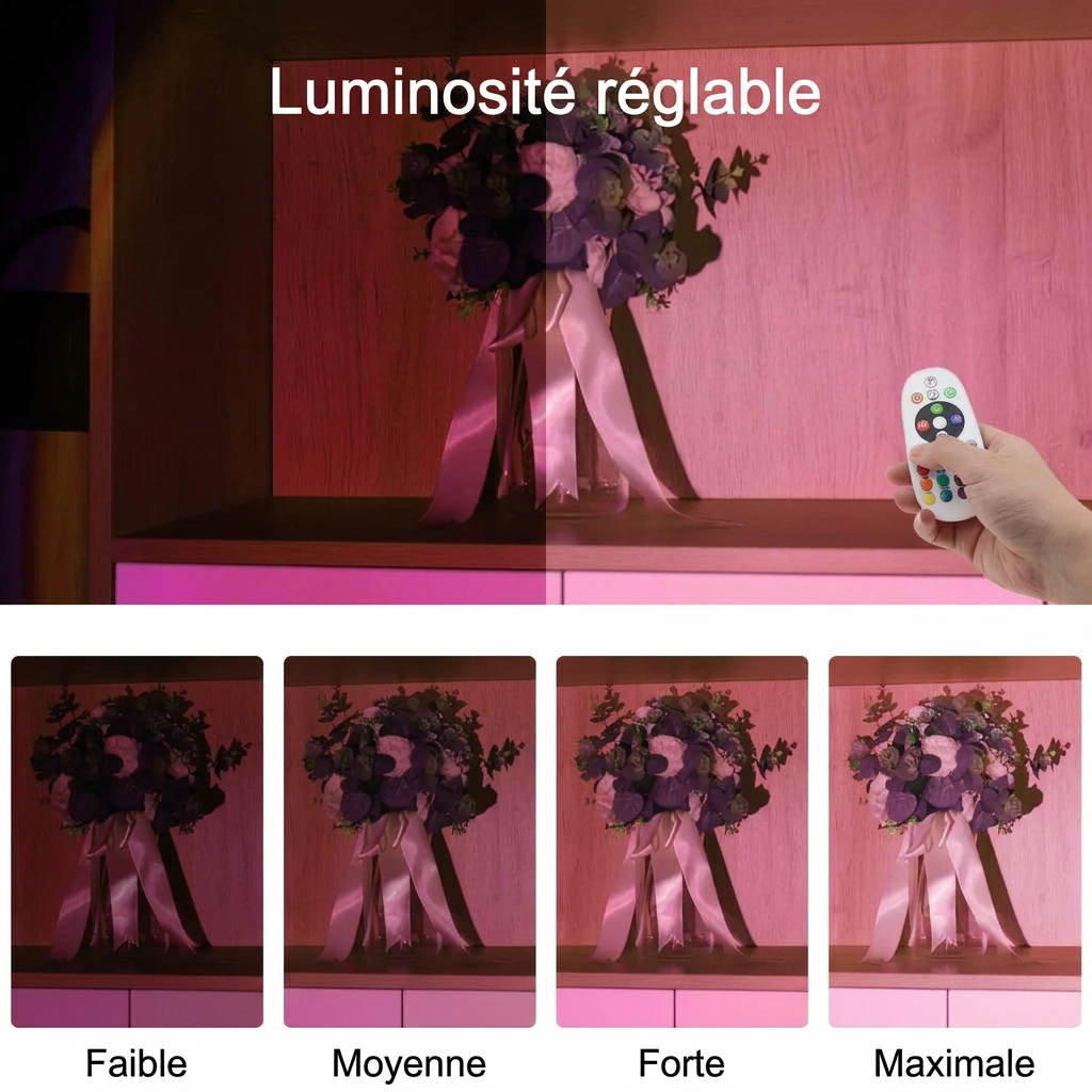 Détail de la lampe connectée – version française