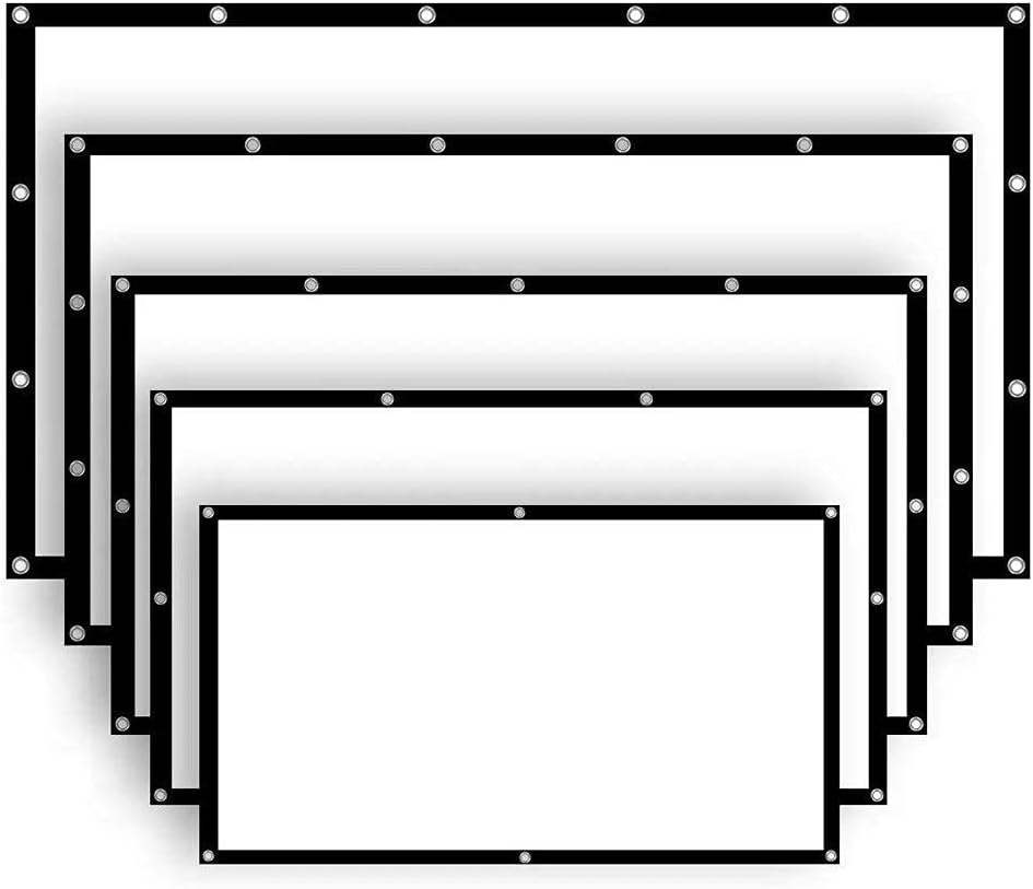 Écran projecteur souple 84 à 150 pouces intérieur/extérieur