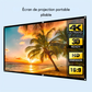 Écran de Projection 3D 4K 100 Pouces Portable – Toile Home Cinéma Intérieur & Extérieur Pliable