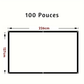 Écran de Projection 3D 4K 100 Pouces Portable – Toile Home Cinéma Intérieur & Extérieur Pliable