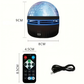 Projecteur LED Effet Vagues LED USB – Projecteur 3D avec Télécommande