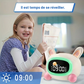 Réveil Portable USB Rechargeable avec Double Alarme, Veilleuse LED et Bruit Blanc pour Enfant