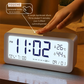 Réveil Numérique avec Veilleuse, Mode Sommeil Intelligent et Moniteur Température/Humidité