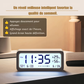 Réveil Numérique avec Veilleuse, Mode Sommeil Intelligent et Moniteur Température/Humidité