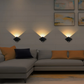 Lampe Murale LED Noire avec Détecteur de Mouvement – Veilleuse Design pour Chambre, Couloir et Escaliers