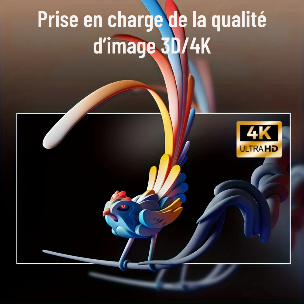 Écran de Projection Portable 4K Ultra HD – Toile 16:9 pour Home Cinéma et Vidéoprojecteur
