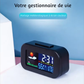Station Météo à Écran Coloré – Thermomètre Hygromètre avec Alarme et Grand Écran Rétroéclairé