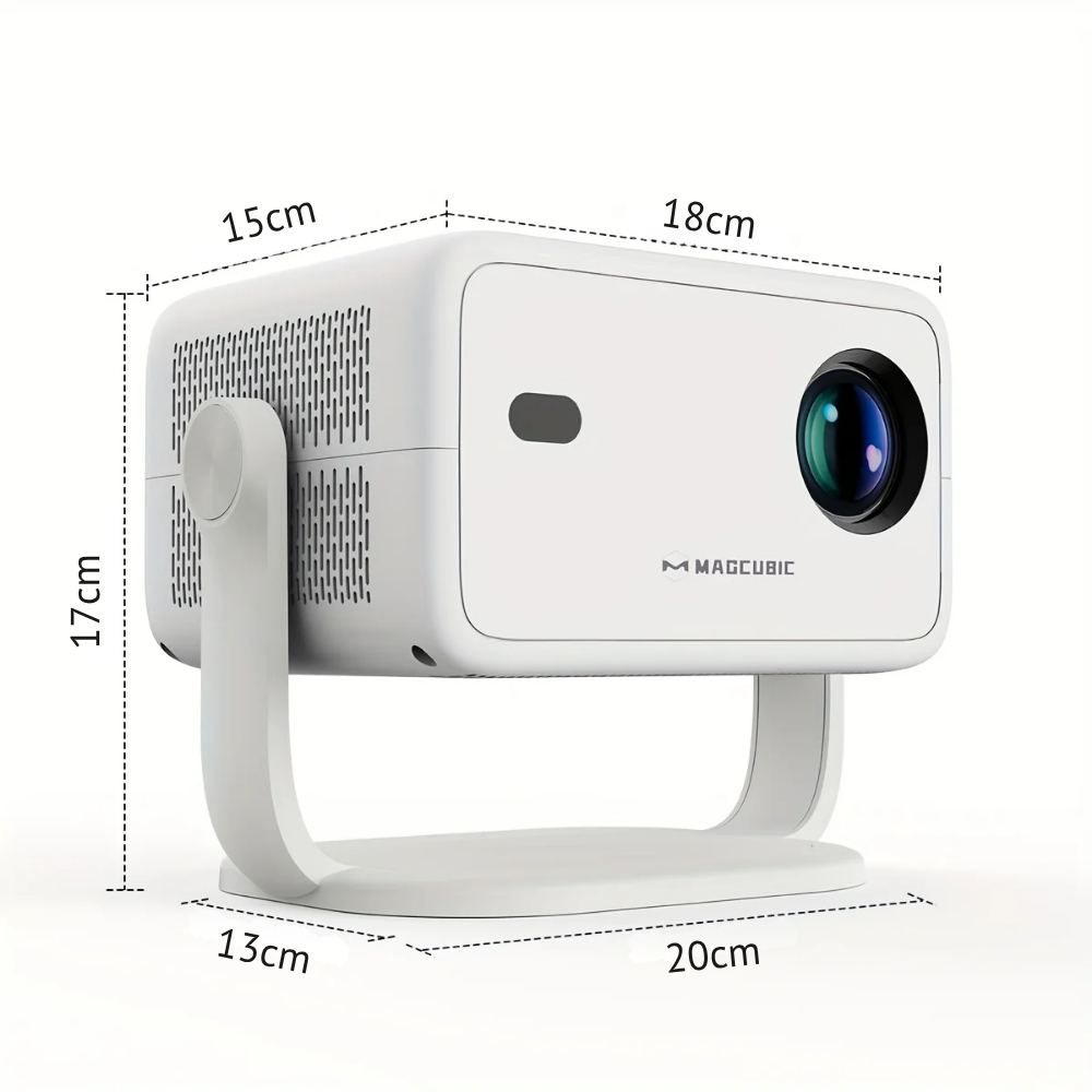 Projecteur Magcubic L018 1080P Full HD Compatible 4K – WiFi 6, Bluetooth 5.4 et Support Rotatif 360°