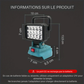 Lampe de Travail LED Portable 15 LED Compatible Batterie Makita 18V Li-ion – Projecteur Rechargeable Puissant
