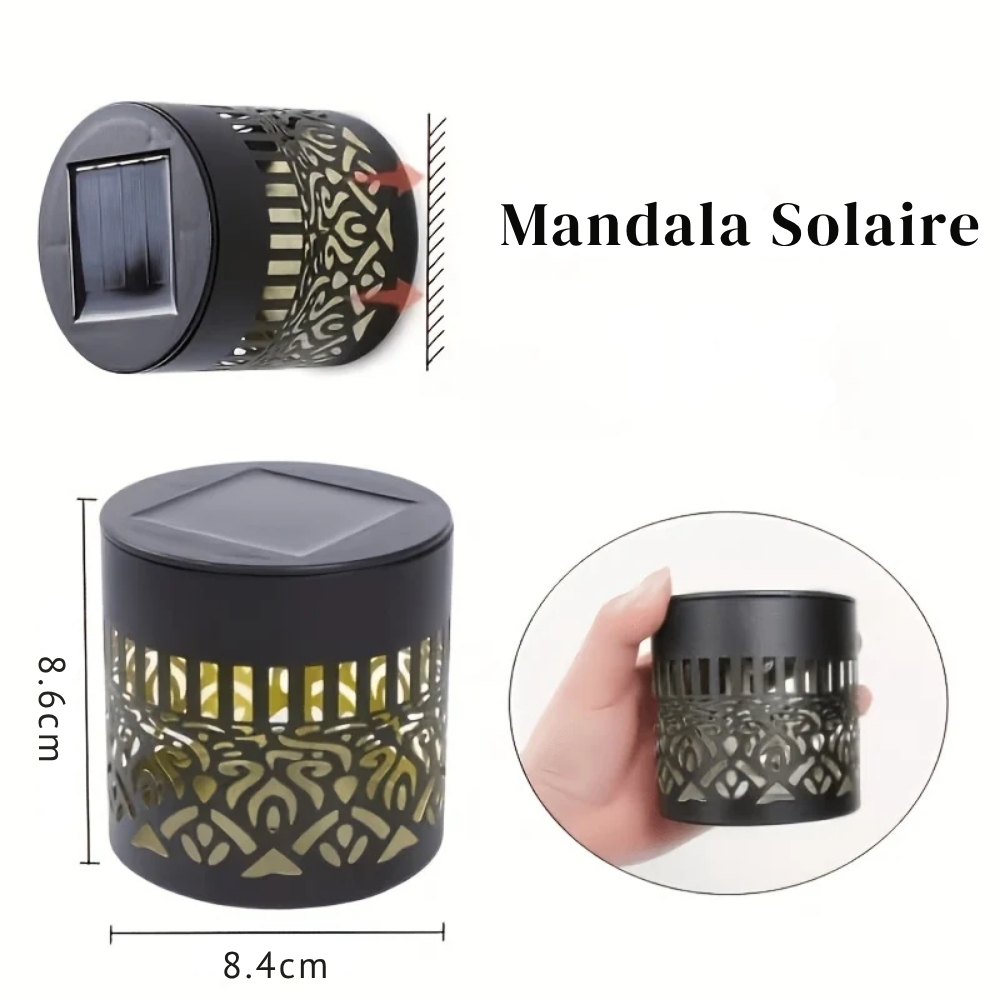 Lumière de Projection Solaire Extérieure LED pour Jardin – Décoration Murale avec Motifs Lumineux