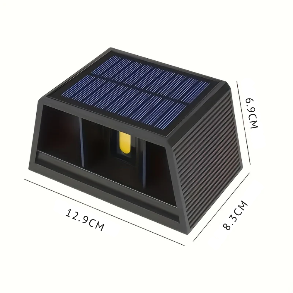 Lampe Murale Solaire LED Tungstène avec Détecteur de Mouvement pour Jardin et Extérieur