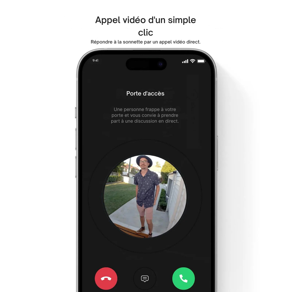 Sonnette Vidéo Sans Fil AOSU 3MP Wi-Fi 2,4 GHz avec Détection Humaine et Alexa