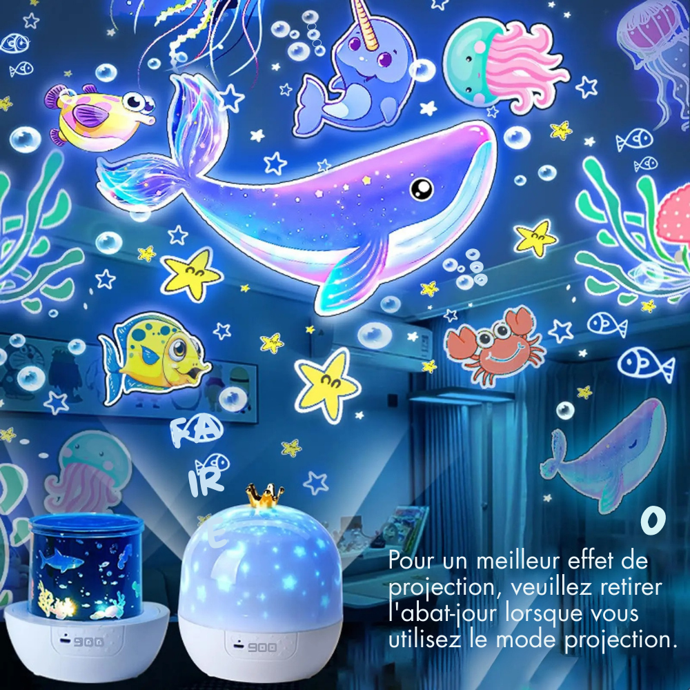 Projecteur LED Galaxy 360° – Rotatif, Cadeau Anniversaire Enfant