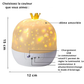 Projecteur LED Galaxy 360° – Rotatif, Cadeau Anniversaire Enfant