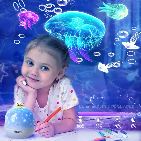 Projecteur LED Galaxy 360° – Rotatif, Cadeau Anniversaire Enfant