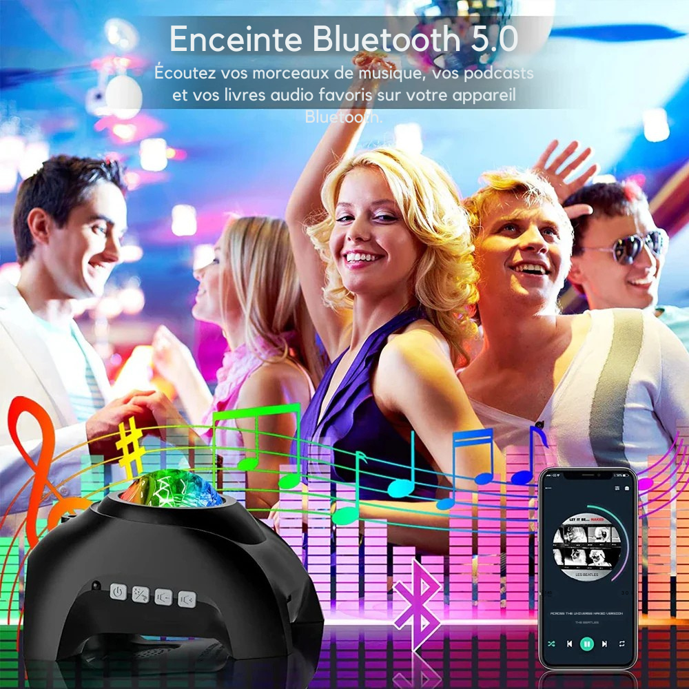 Projecteur Galaxy Étoilé LED pour Chambre avec Effet Aurore