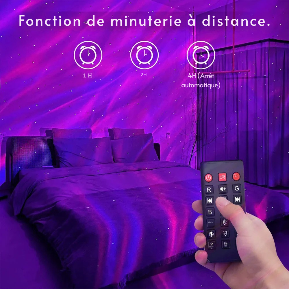 Projecteur Galaxy Étoilé LED pour Chambre avec Effet Aurore