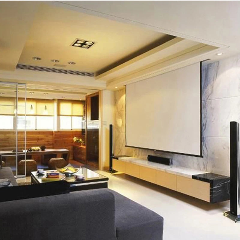 Écran vidéoprojecteur motorisé 60–100 pouces 16:9 avec télécommande