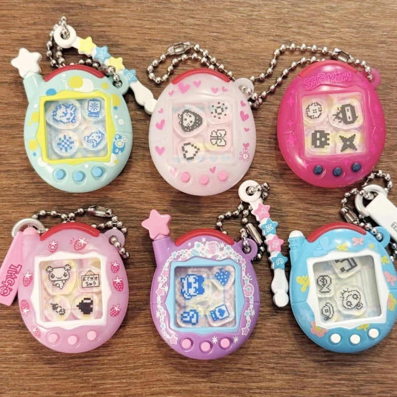 Tamagotchi – Porte-clé Memetchi shaker série P2, figurine capsule à collectionner