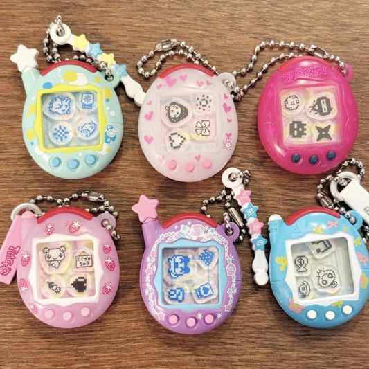 Tamagotchi – Porte-clé Memetchi shaker série P2, figurine capsule à collectionner