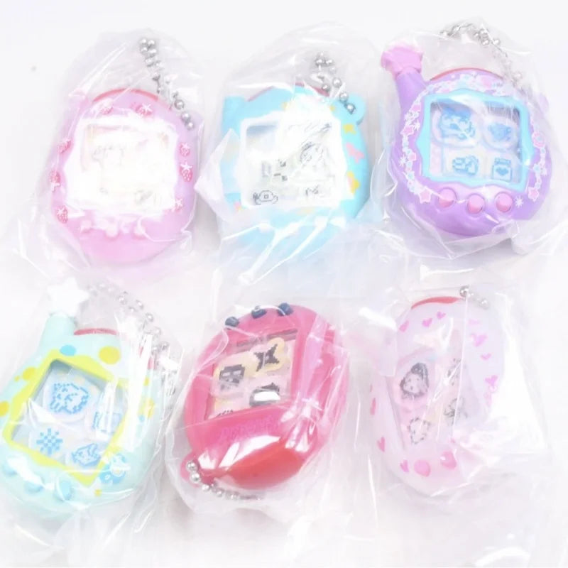 Tamagotchi – Porte-clé Memetchi shaker série P2, figurine capsule à collectionner