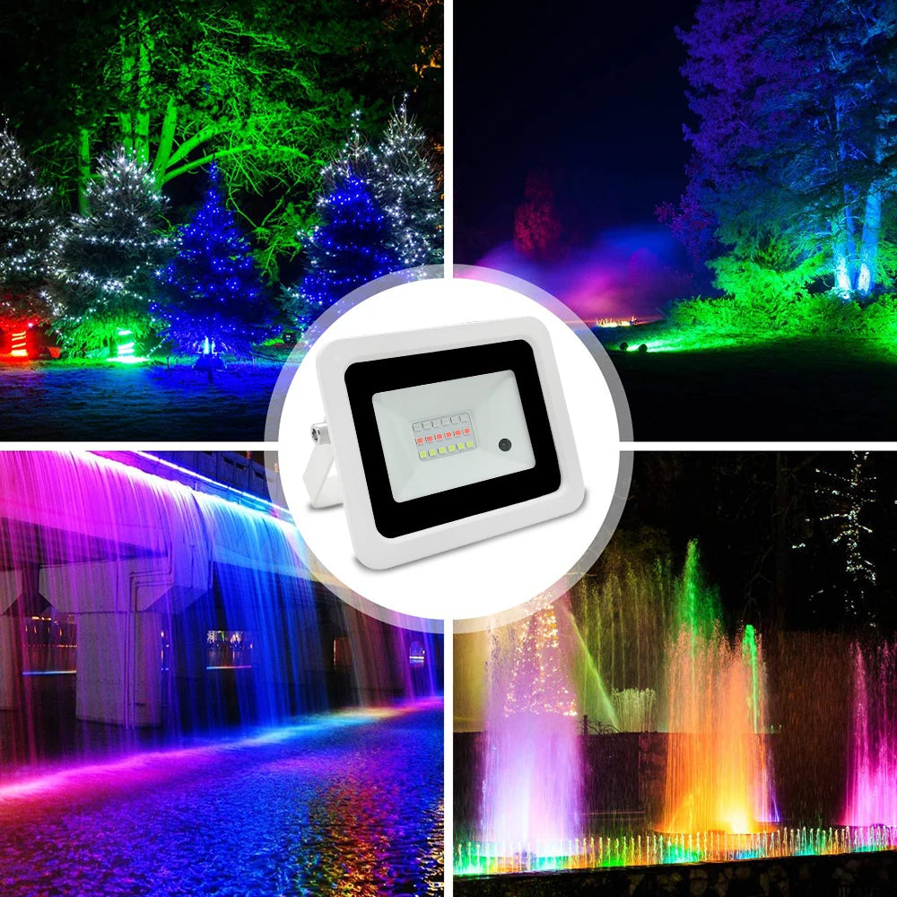Détail du projecteur LED RGB