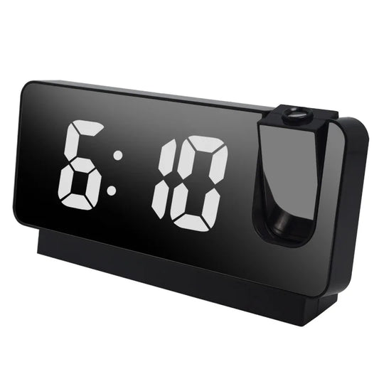 Réveil Projecteur LED Rotatif 180° Silencieux + Alarme