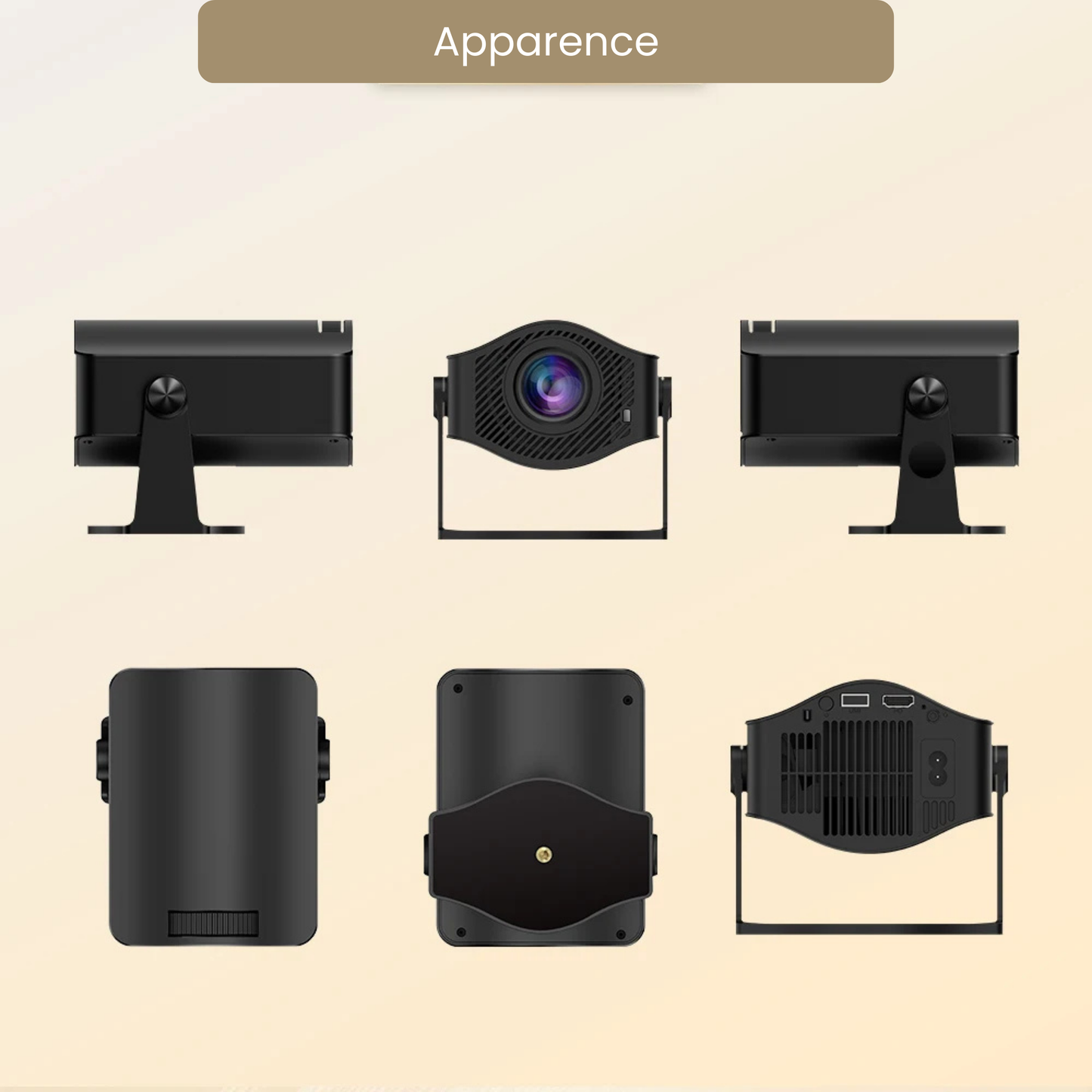 Vidéoprojecteur 4K Android 11 WiFi6 BT5.2 200 ANSI Portable