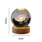Projecteur Galaxie LED 3D Boule Cristal Saturne, Déco Chambre