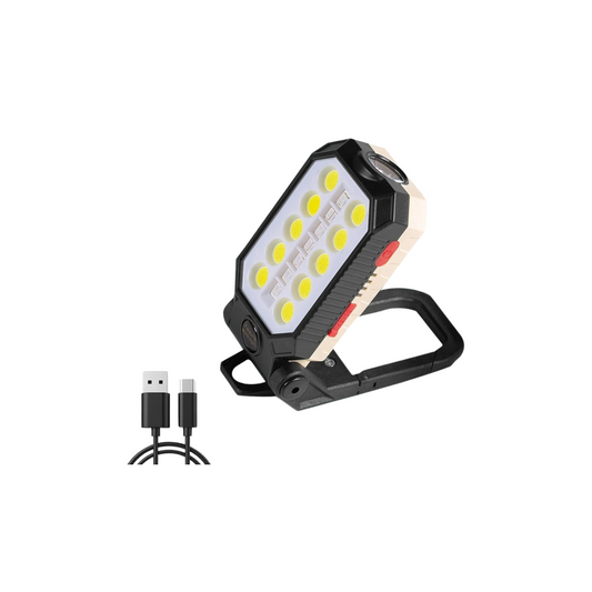 Projecteur de chantier sans fil LED rechargeable USB