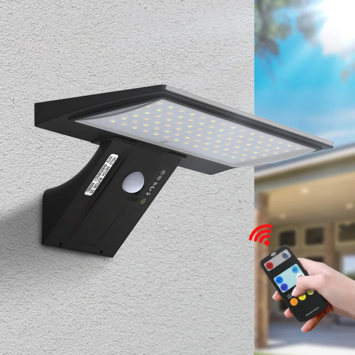 Projecteur solaire avec détecteur de mouvement LED IP65
