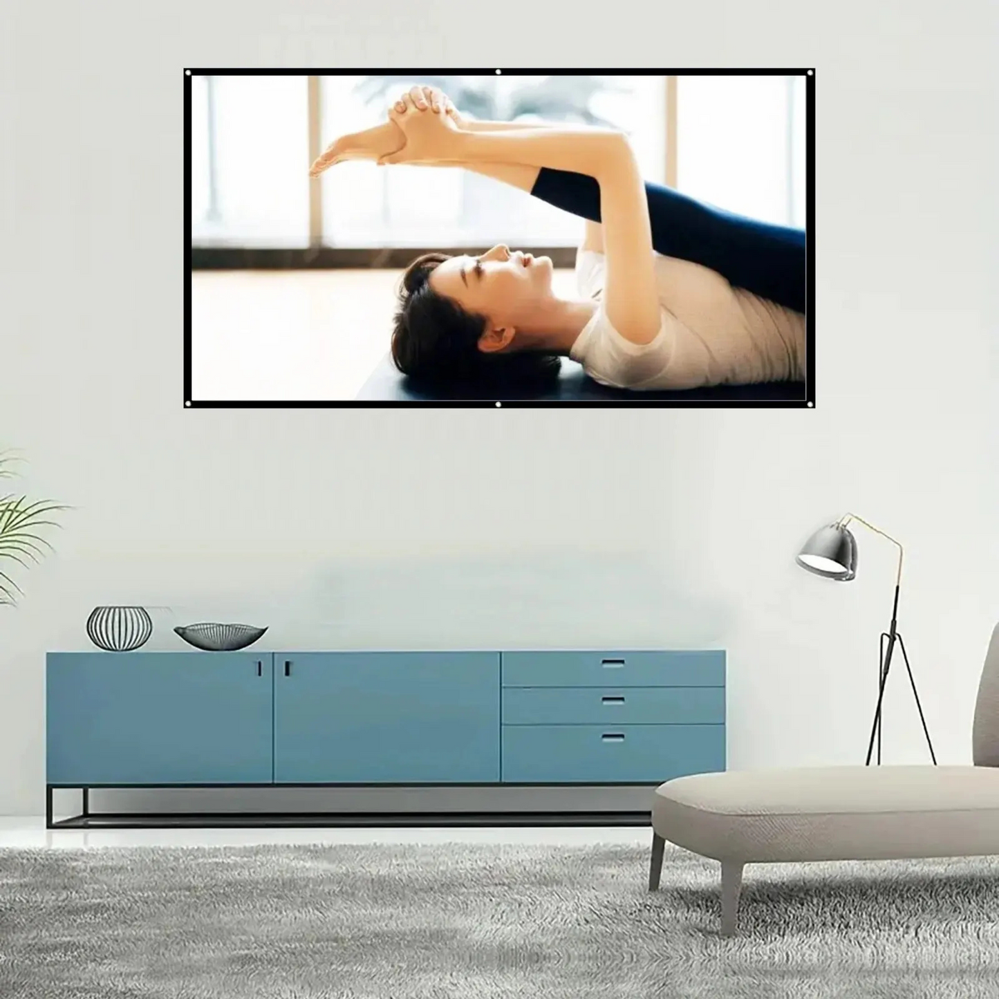 Écran projecteur portable 16:9 anti-lumière haute qualité