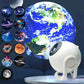 Projecteur galaxie étoilé 12-en-1 – Lampe planétarium 360° avec aurores boréales, veilleuse chambre enfants & adultes