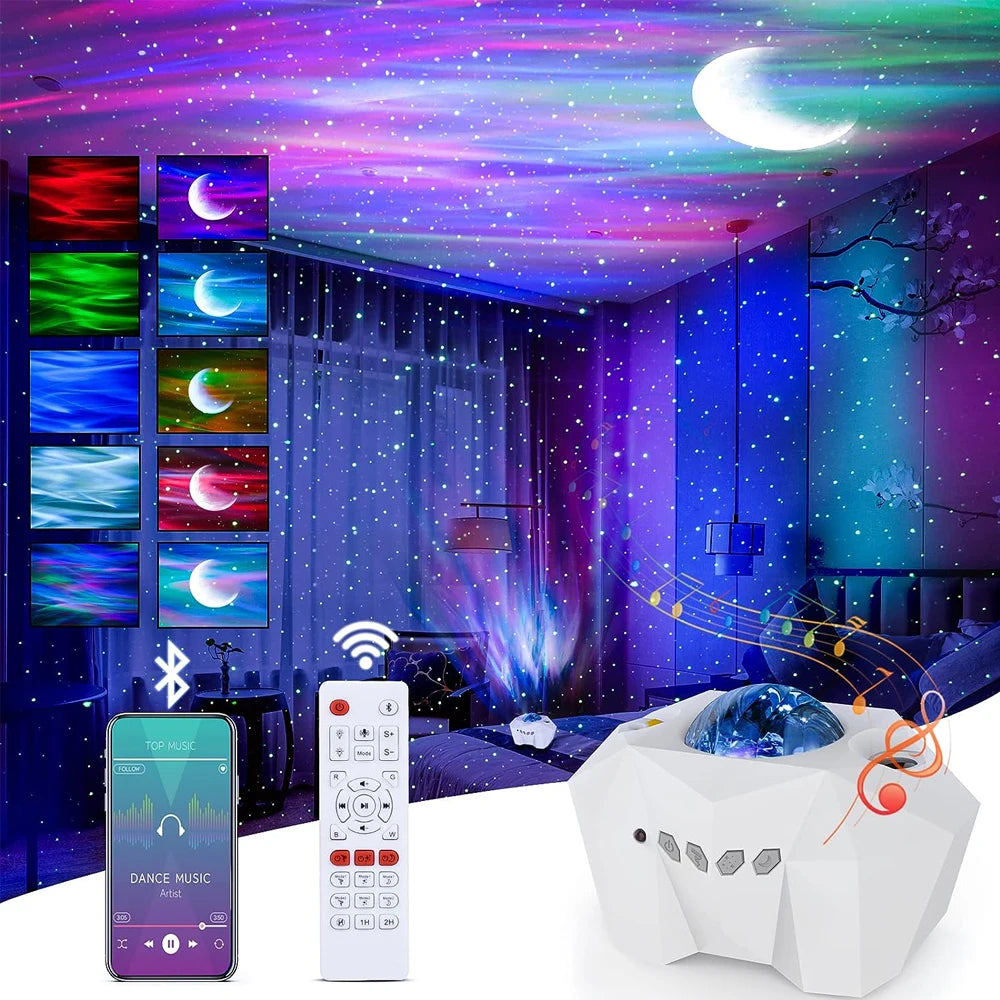 Projecteur Galaxy Étoilé LED pour Chambre avec Effet Aurore