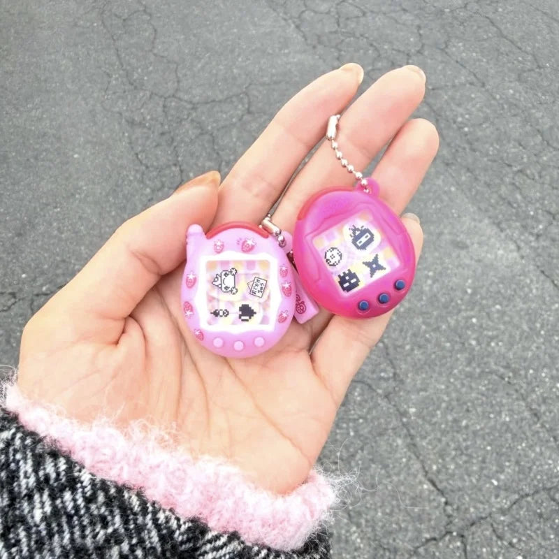 Tamagotchi – Porte-clé Memetchi shaker série P2, figurine capsule à collectionner