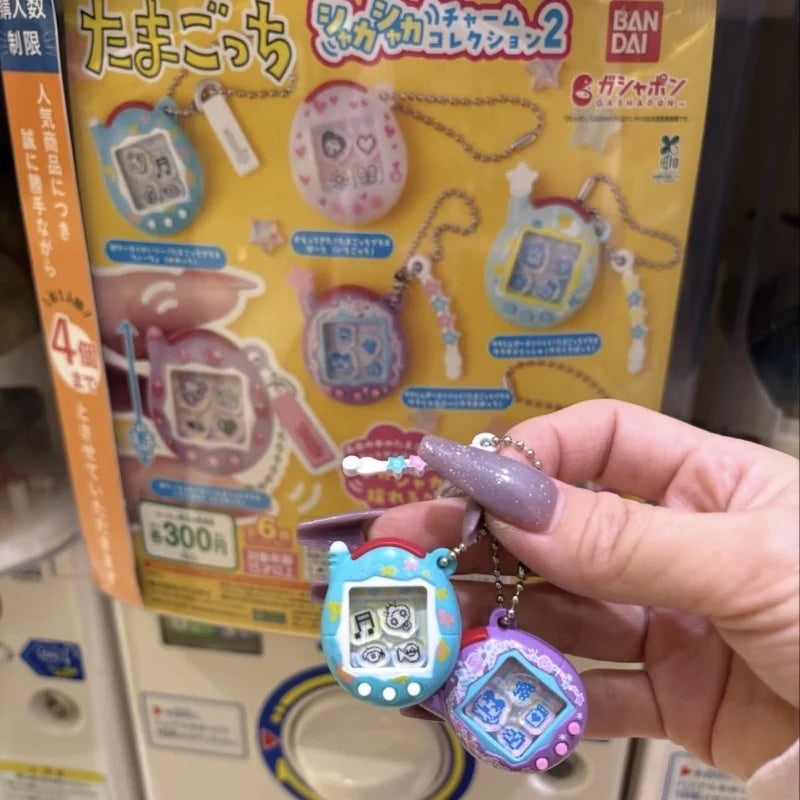 Tamagotchi – Porte-clé Memetchi shaker série P2, figurine capsule à collectionner