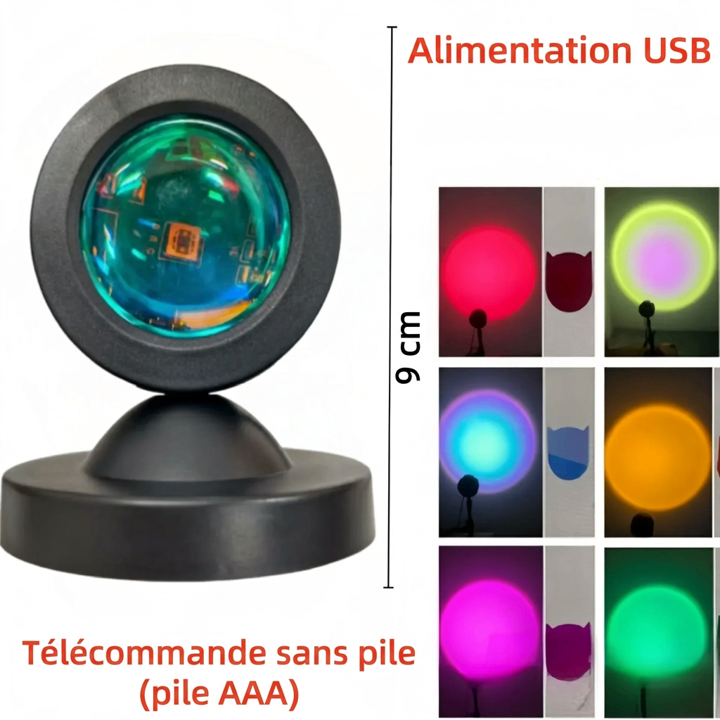 Détail de la lampe de projection – version française