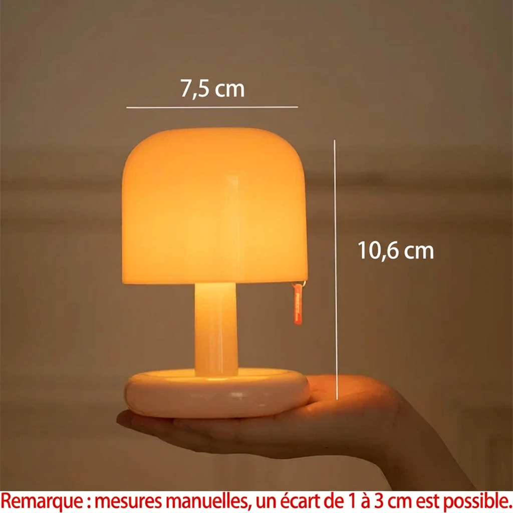 Lampe coucher de soleil vue de côté – version française