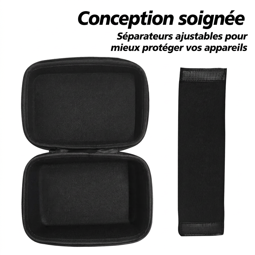 Poignée de l’étui de transport – version française