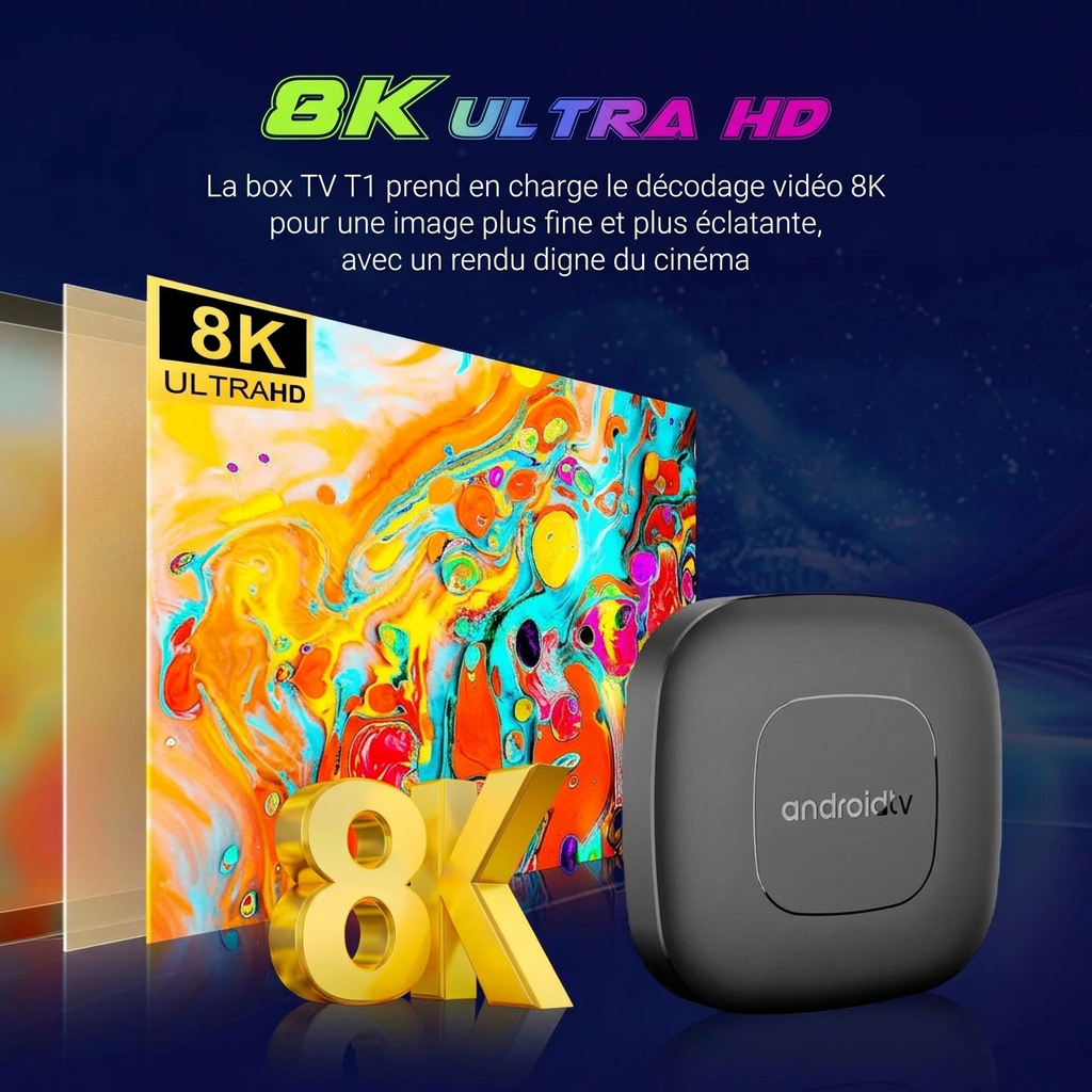 Détail de la box multimédia – version française