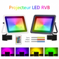 Projecteur LED RGB extérieur 220V – version française